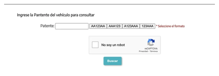 Paso 2 para consultar o cambiar el turno de la VTV en Saladillo
